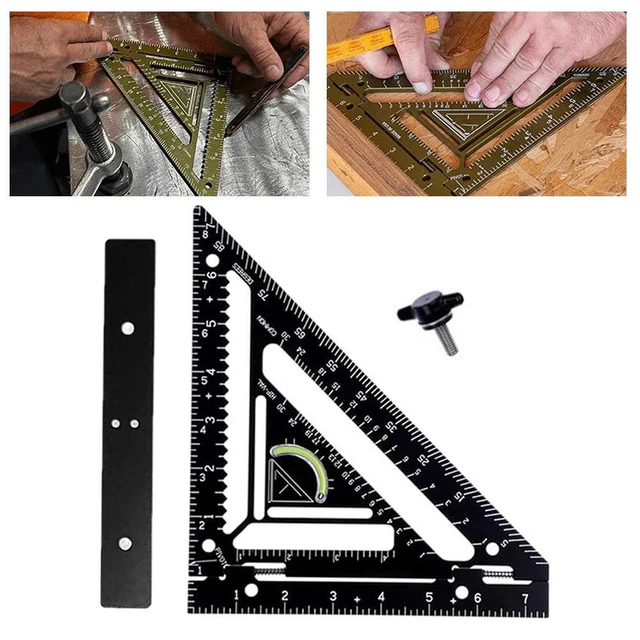 PROFESSIONAL RAFTER SQUARE Tool, Adjustable Carpentry Squares Triangle