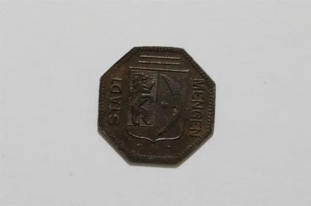 Germany War Money Token 50 Pfennig 1918 Mengen Iron B34 #Z822