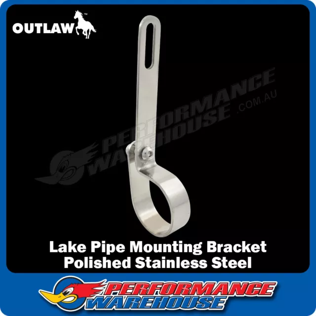 Outlaw Lake Pipe Mounting Bracket, Polished Stainless Steel OUT-1500