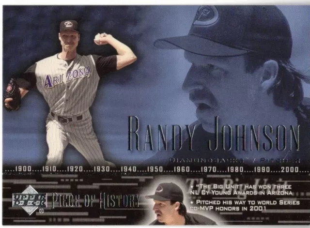 Randy Johnson 2002 UD Piece of History