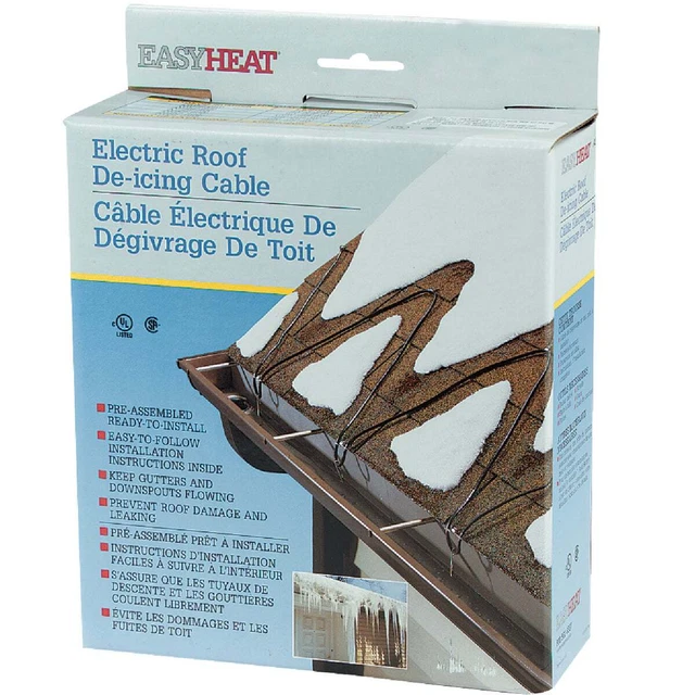 Cable de techo deshielo Easy Heat 120 pies 120 V 5 W ADKS600 calor fácil ADKS600