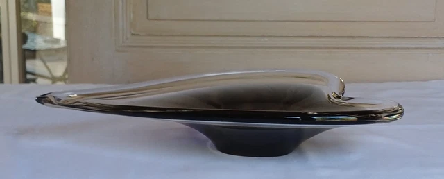 Coupe Centre De Table Vintage En Verre - Style Années 60/70, Cristalerie Italy, Très Bon état