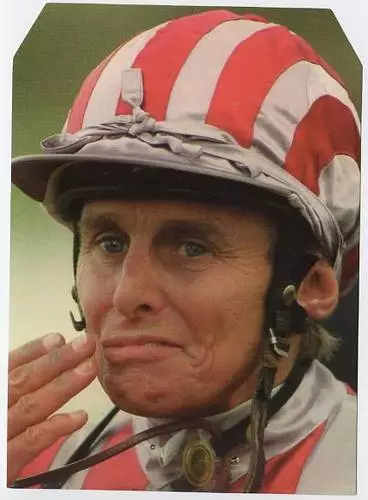 Scarce Trade Card of Willie Carson, Horse Racing 1997