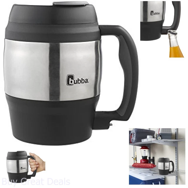 Bubba Classic Insulated Mug 52Oz Black BPA free Large Capacity Dual Walled New