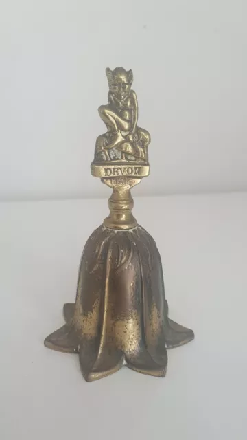 Vintage Brass Bell, Devon Pixie