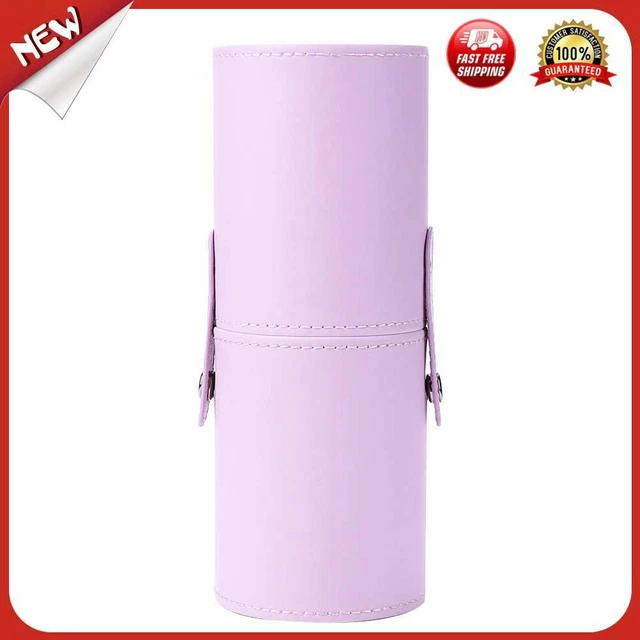 es Soporte de almacenamiento de cepillo de maquillaje de cuero de la PU para maq