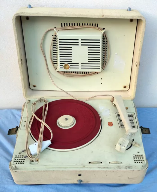 Philips AG4456F/00 Giradischi Fonovaligia anni 60 Portable record player design