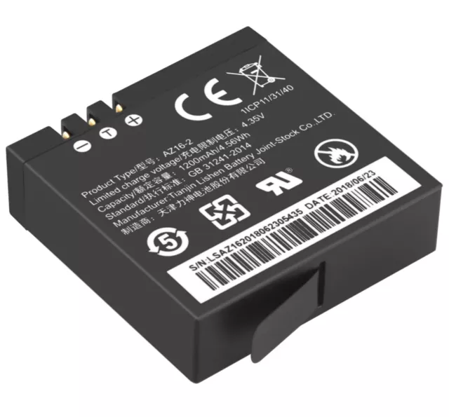 ORIGINAL XIAOMI AKKU Battery AZ16-1 für YI 360 VR / Yi 4K / Yi 4K+ NEU