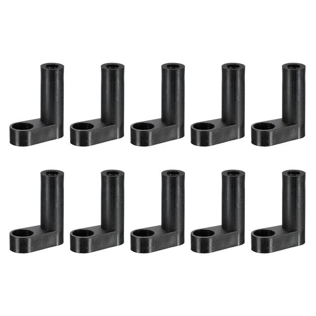 PCB Plástico Fijo Pies Circuito Placa Separador Negro Espaciador 25mm, 20uds