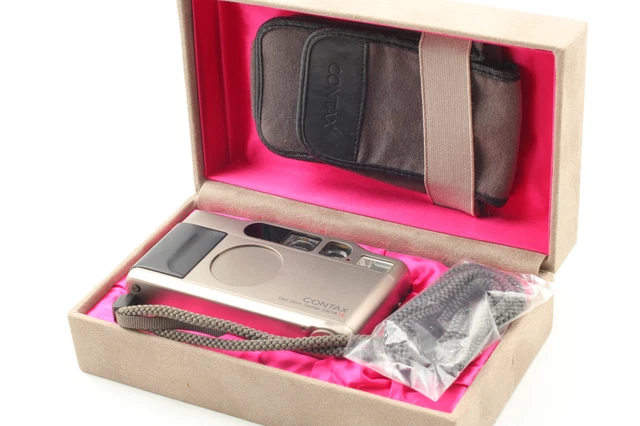 Read NEAR MINT IN BOX Contax T2 Silver 35mm Point & Shoot Film Camera From JAPAN