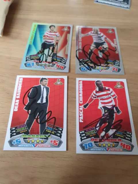 Doncaster Rovers Footballers Hand Signed Autographs