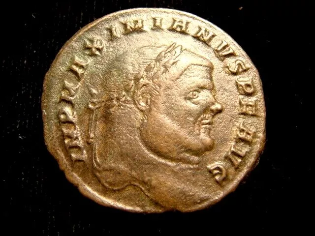 MAXIMIANUS. 1st reign. 286-305. FOLLIS. Aquilea. GENIO POPULI ROMANI. CHOICE!