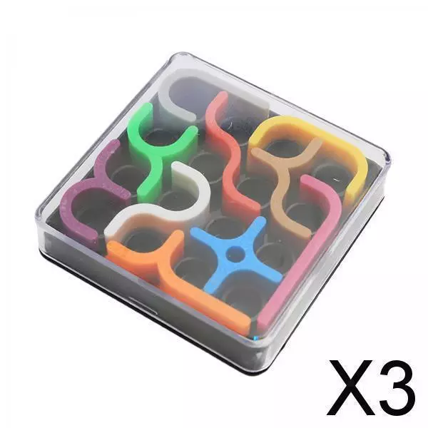 3X Matrix Puzzle Toy Challenge Colorful Brain Teasers Toy for Children Boy