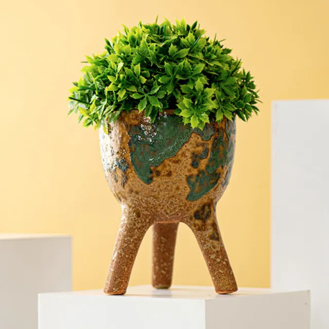 Pot de fleur en forme de trépied, jardinière de fleurs succulentes, ornement de