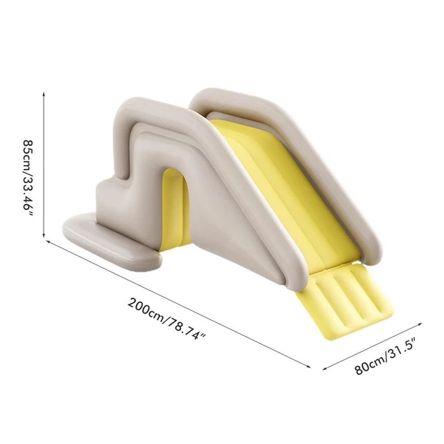 (3) Toboggan Aquatique Gonflable Compact Avec Mur 'escalade Facile