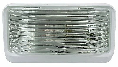 FulTyme RV 590-1116 Porch Light Square with O Switch Clear