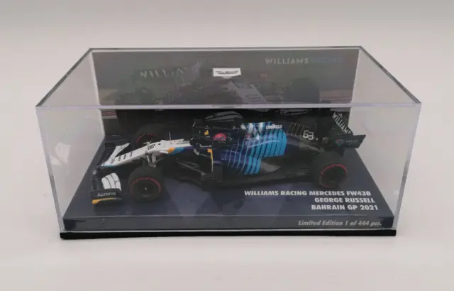 George Russell Williams Mercedes FW43B 2021 Bahrain GP 1:43 Minichamps