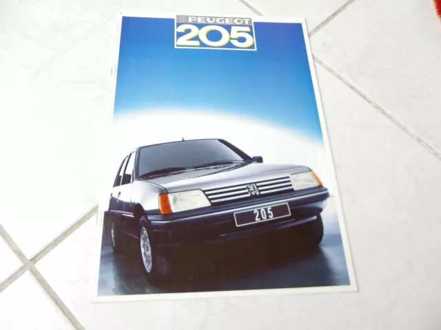 Peugeot 205 1987 NL brochure catalogue dépliant prospectus