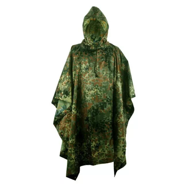New Camouflage Folding Raincoat Walking Portable Tactical Cloak Male