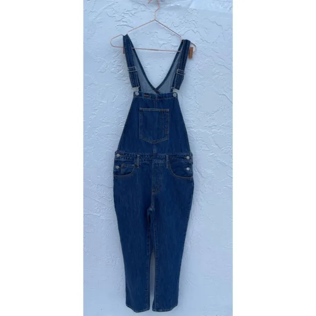 Levis Levi Strauss Co Womens Overall Jumper Suit Jeans Blue Sz Large
