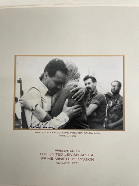 Golda Meir – Israel Prime Minister Autograph From 1971