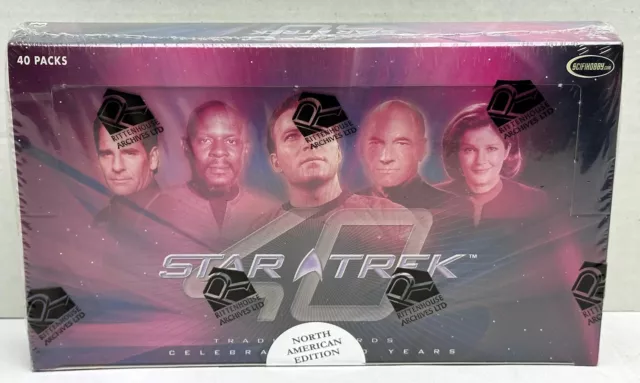 Star Trek 40th Anniversary Trading Card Box 40 Packs Rittenhouse 2006