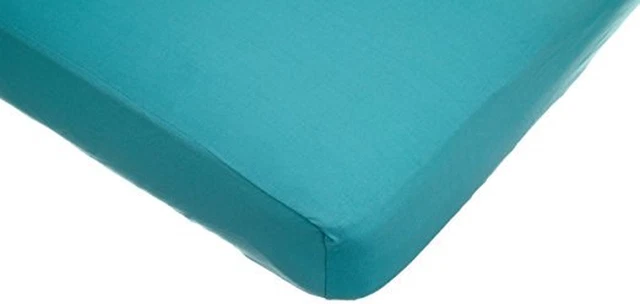 Sábana de cuna de jersey Aqua Cotton Supreme - suave y ajustada para dormir cómodamente