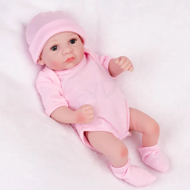 Realistic Reborn Baby Dolls Cute Girl Doll Full Body Soft Vinyl Silicone Newborn