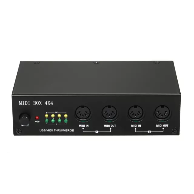 UM4X4 USB MIDI Interface 4 IN /4 Out 64 MIDI Channels 4i/4o + Merge 2i4o Q6N4