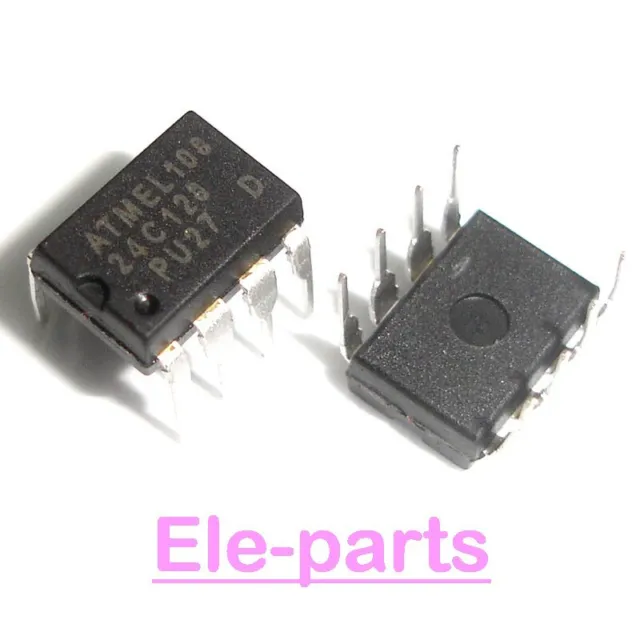 10 PCS AT24C128-10PU-2.7 DIP-8 AT24C128 24C128 AT24C128BN 2-Wire Serial EEPROM