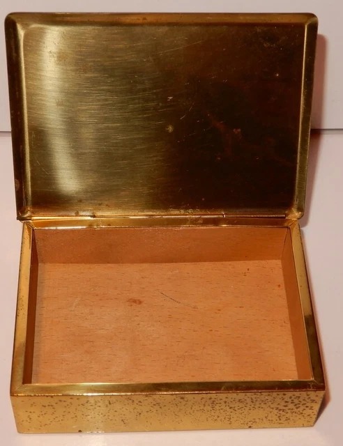 Coffret à Bijoux Vintage En Laiton Et Verre - Ancienne Boîte à Bijoux Française, Occasion