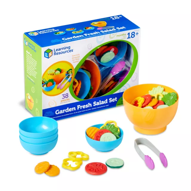 Learning Resources New Sprouts Garden Fresh Salad Playset, 2  3  4+ Year Old