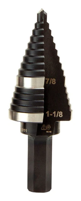 High Speed Steel Double Flute Step Drill Bit 1Pc Fast-starting Non-walking Drill