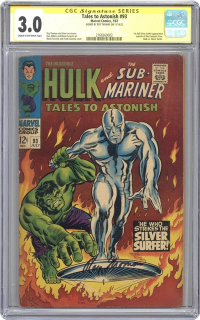 Tales to Astonish #93 CGC 3.0 SS Thomas 1967 2768260003 Tales to Astonish #93 CGC 3.0 SS Thomas 1967 2768260003