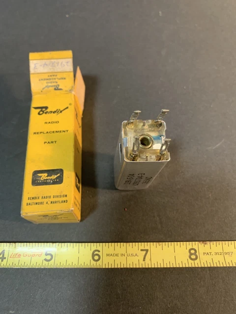 NOS BENDIX Radio Replacement Part CAPACITOR - ELECTROLYTIC L291706-4   265KC