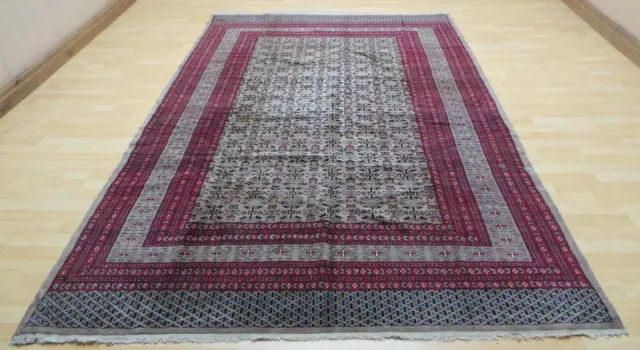 Persain design Oriental CARPET RUG HAND MADE Vintage Fine weave 9ft 6" x 6ft 1"