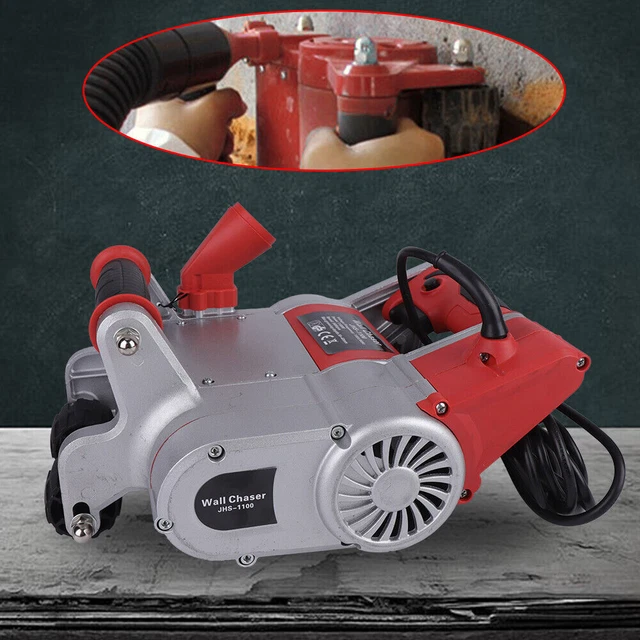Electric Floor Wall Chaser Groove Concrete Cutting Slotting Machine 50Hz 1100W