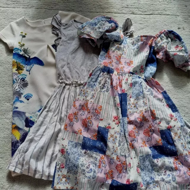 Girls lovely Spring Blue dress bundle age 7/8 NEXT