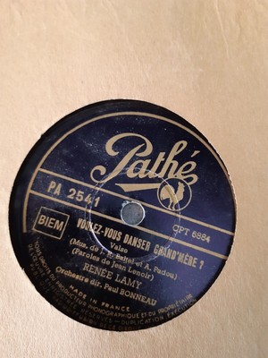 VINTAGE DISQUE A  AIGUILLE SAPHIR GRAMOPHONE "PATHE" PG649 JOHN WILLIAMS 