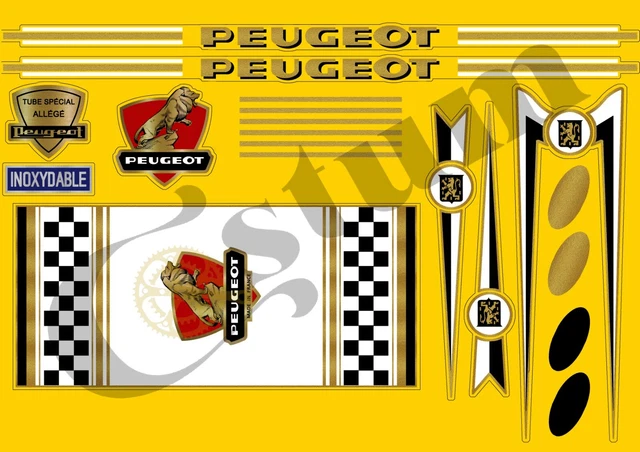 PEUG004 STICKERS DECALS PEUGEOT vélo bike bicycle PEUG004 STICKERS DECALS PEUGEOT vélo bike bicycle