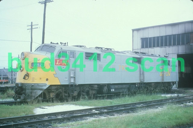 LN L&N Louisville & Nashville E7 #792 at New Orleans LA 1965 DUPLICATE Slide!