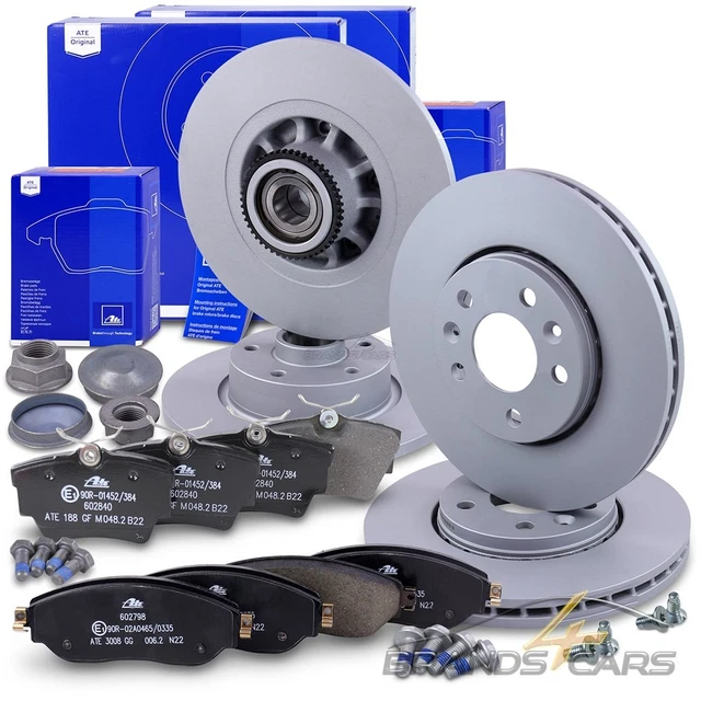 ATE 4 BREMSSCHEIBEN + BELÄGE VORNE+HINTEN RENAULT TRAFIC + OPEL VIVARO