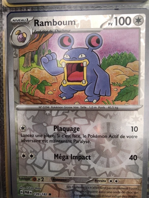 CARTE POKEMON RAMBOUM 149/182 REVERSE EV4 Ecarlate et Violet PAR FR ...
