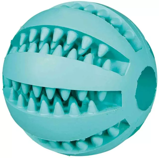 Trixie Denta Mint Fresh Flavour Oral Hygiene Natural Rubber Chewing Ball 3259