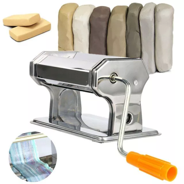 Polymer Clay Roller Machine Blending Colors Hand-Cranked for