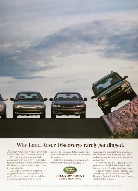 2000 LAND ROVER DISCOVERY II Lot (3) Genuine Vintage Ads ~ FREE SHIPPING!