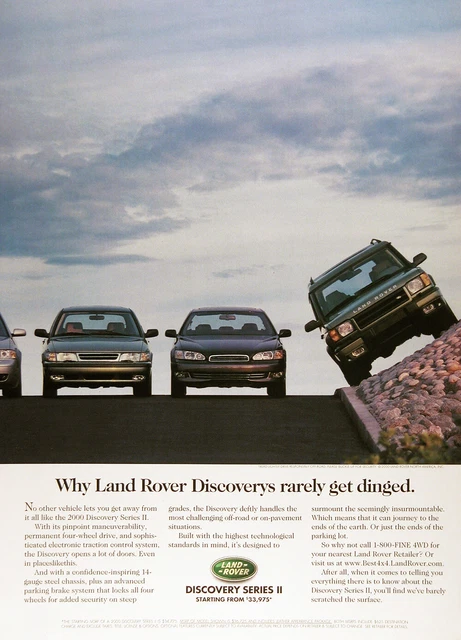 2000 LAND ROVER DISCOVERY II Lot (3) Genuine Vintage Ads ~ FREE SHIPPING!