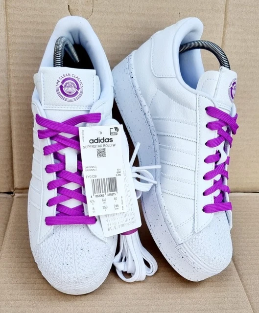 Superstar bianche e viola sale