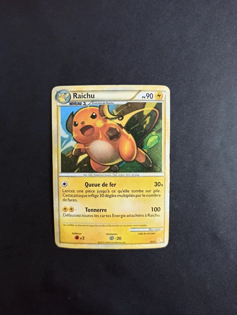 Carte Pokémon Raichu Holo 30/30 - Promo Deck HGSS - FR