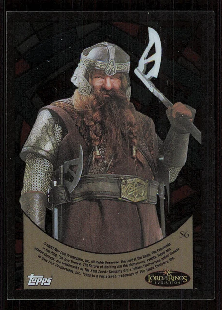 2006 Lord of the Rings Evolution Stained Glass #S6 Gimli 2